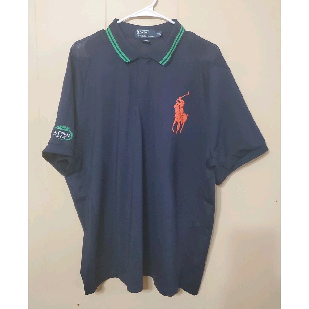 Polo Ralph Lauren Mens Size XXL Big Pony Polo US Open 2012 Navy Blue